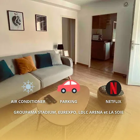 Cosy - La Soie, Groupama Stadium Et Centre Appartement